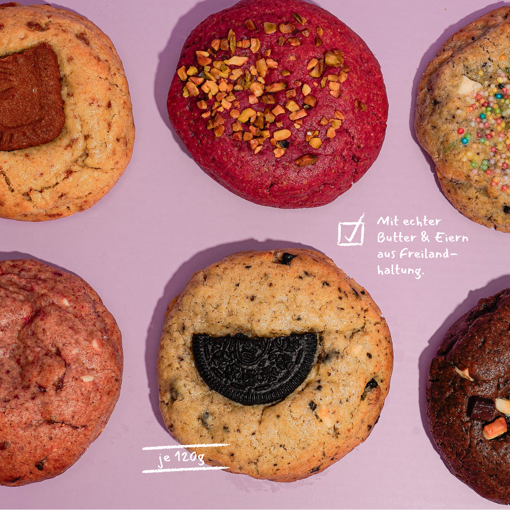 6er BIG Cookie Box (inkl. Sommer-Sorten 🍋)