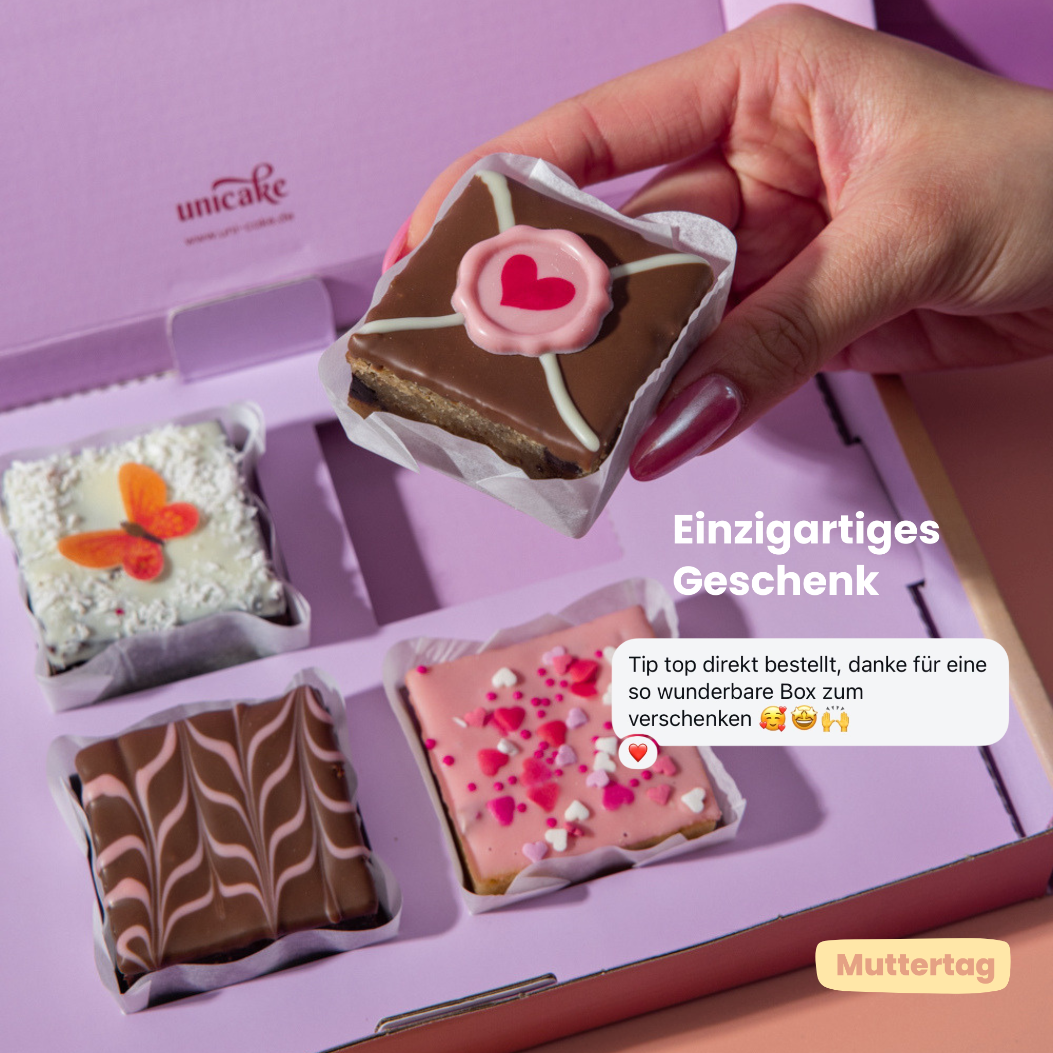 MUTTERTAG 4er Brownie Box 🦋