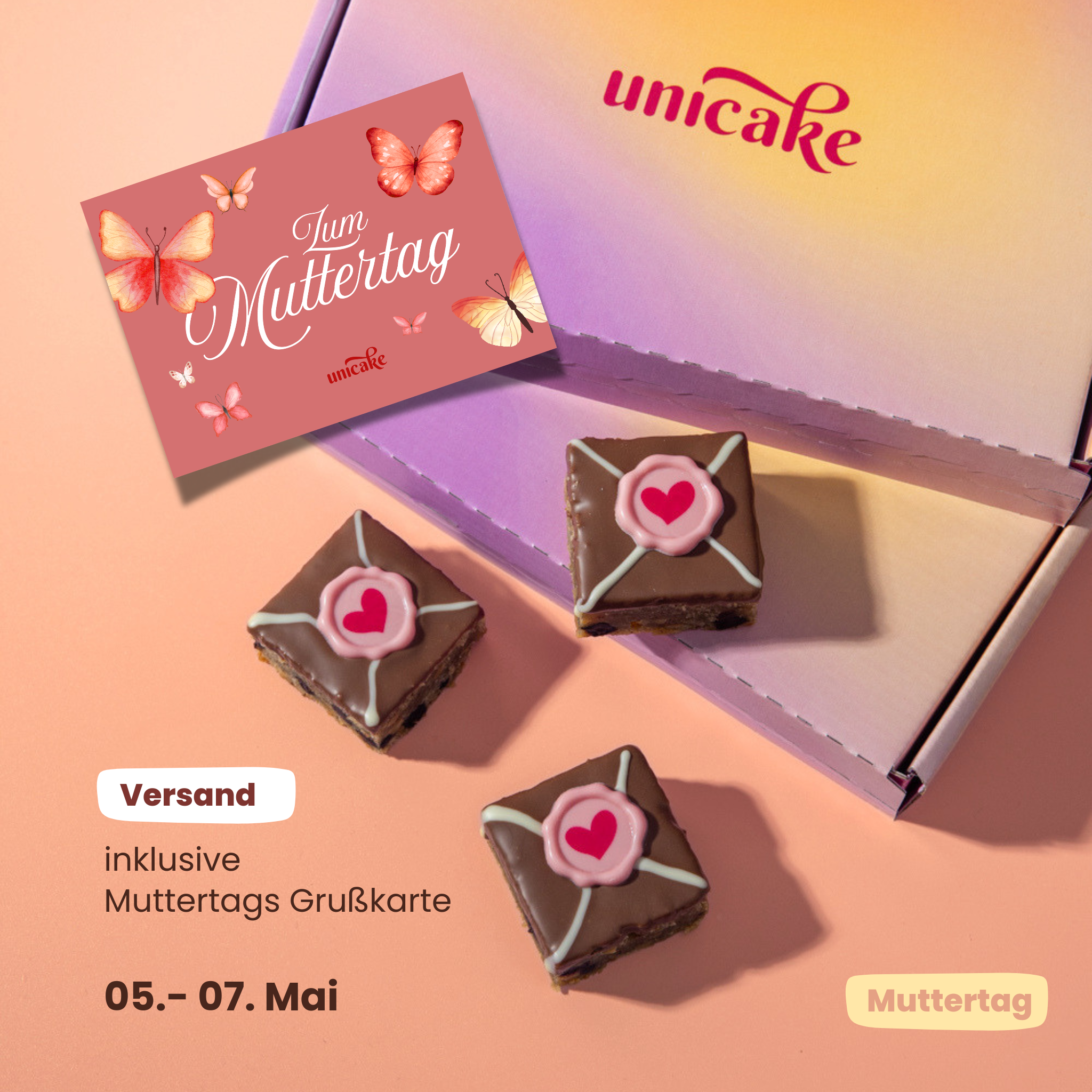 MUTTERTAG 4er Brownie Box 🦋