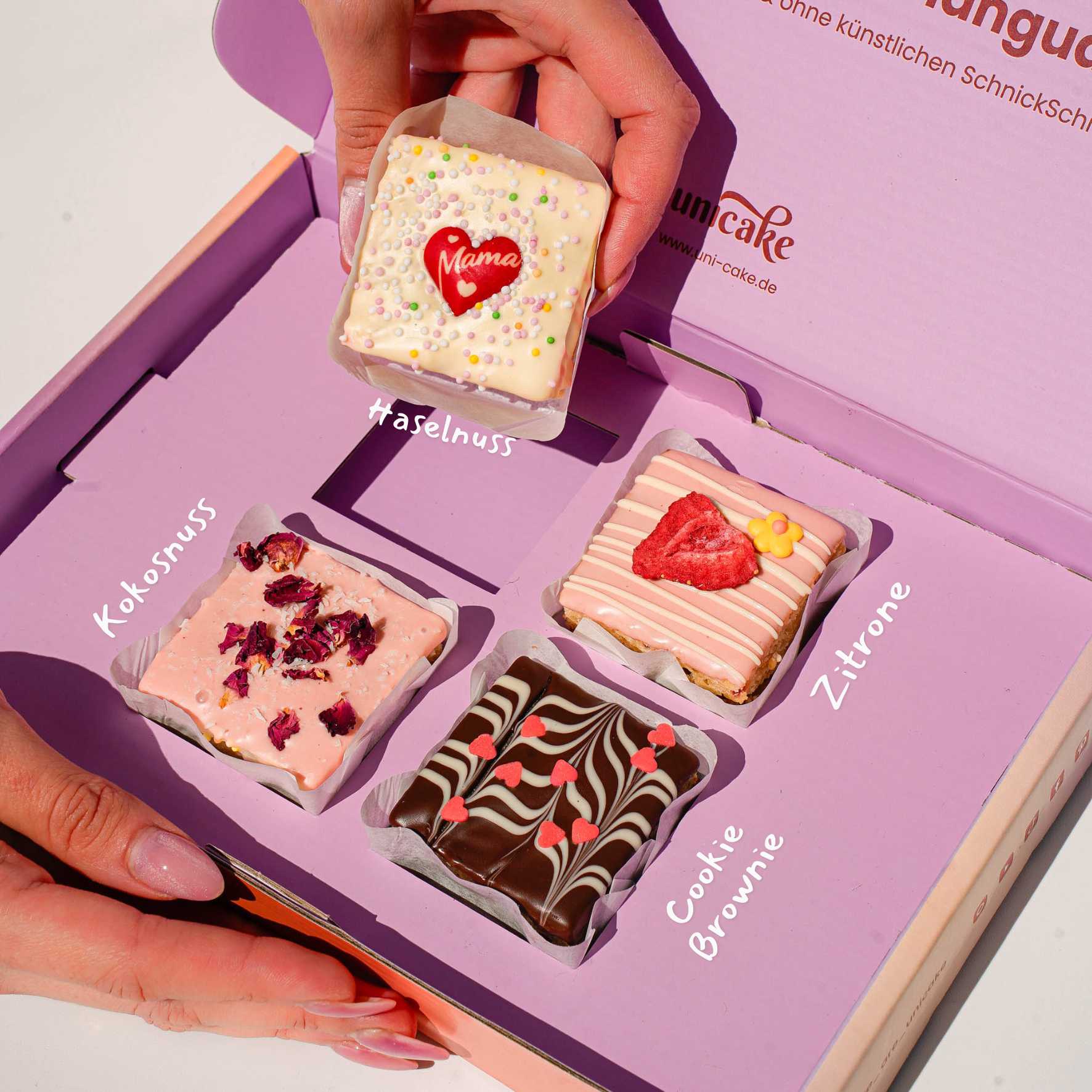 MUTTERTAG - 4er Kuchen Box