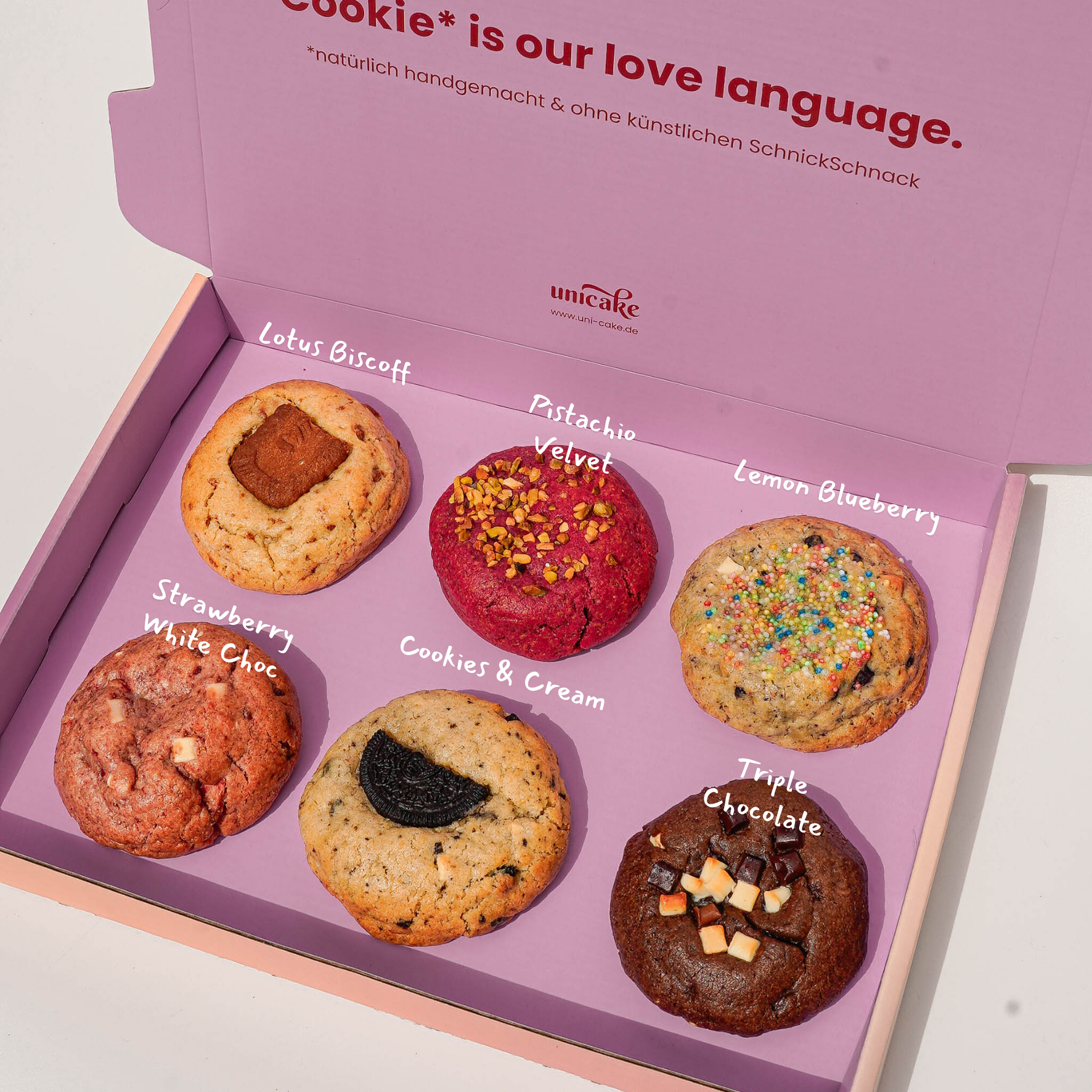6er BIG Cookie Box (inkl. Sommer-Sorten 🍋)